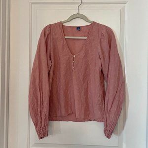 Old Navy Pink Long-Sleeve Top